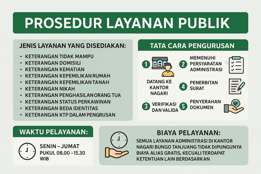 Prosedur Layanan Publik Nagari Bungo Tanjuang  